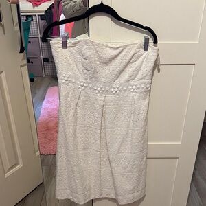 Lilly Pulitzer Cream Strapless Dress